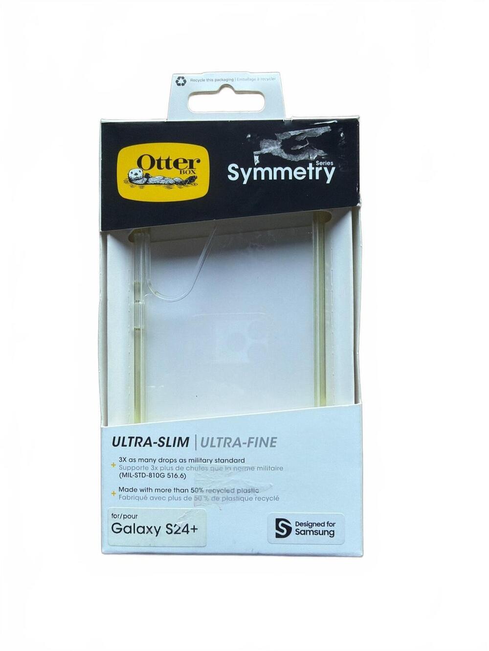 Samsung OtterBox Symmetry Ultra-Slim Case Galaxy S24+ Clear Phone Cover NEW